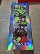 Ladies Boxed Christmas Grinch Socks 5 Pairs Size 4-8. Get Christmas Ready Socks.