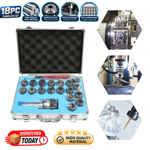 Er32 collet 18pc set mt3 - er32, shank