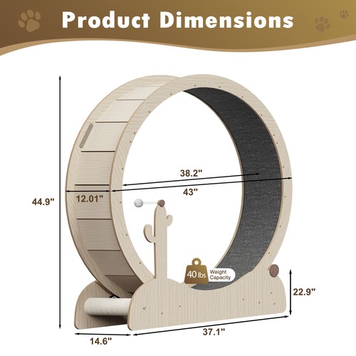 Cat exercise wheel - , 43''