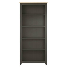 Grey Pine Tall Bookcase Capri