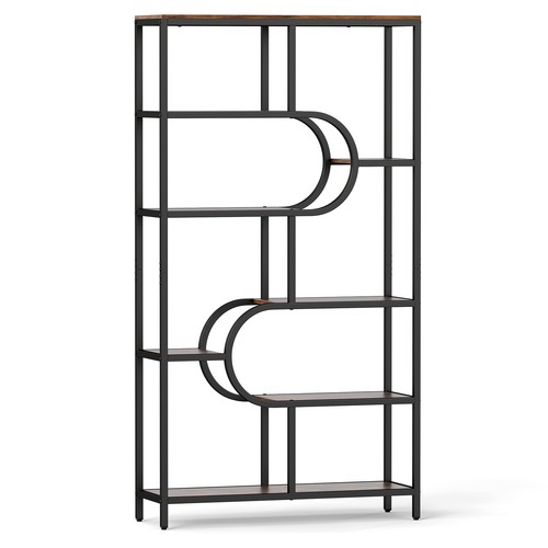 Tier bookshelf tall etagere - 8-tier,