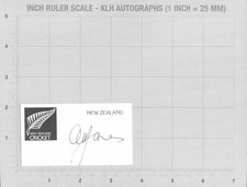 Andrew Jones Hand Signed White