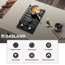 GASLAND Gas Hob 30 cm 2 Burner