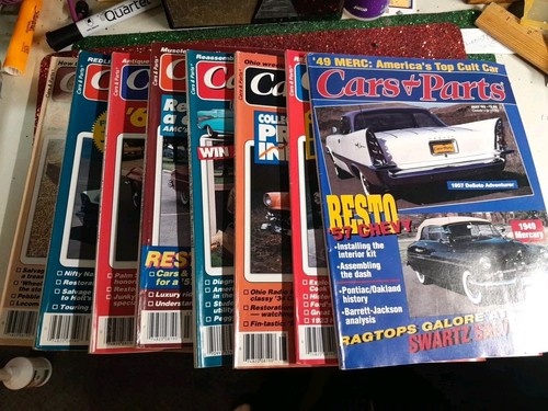 Cars and parts magazine lot - parts,