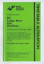 Sheffield Bus Timetable -