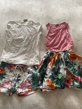 Girls NEXT Summer Dress & Shorts, T-shirt  5yrs Holiday Flamingo Bundle  Cotton