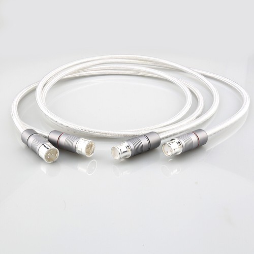 Pair pure silver hifi 3pin - hifi,