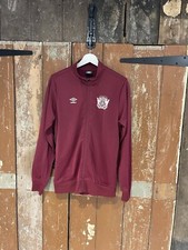 Umbro West Ham Tracksuit Jacket Football Red Full Zip Logo Essential Club Medium