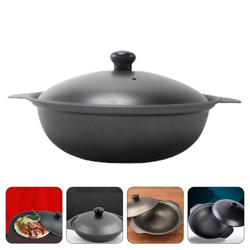 Rice skillet pan with - with, lid