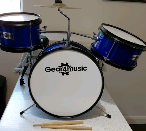 Gear4music kids drum kit - drum, blue