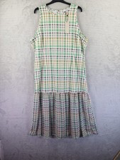 Never Fully Dressed 'Check Rizo Dress' Sleeveless  Full Length Length Size UK 20