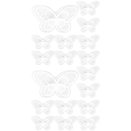 Set fabric butterflies - set,