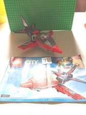 LEGO City Airshow Jet Plane 60177 Building Kit with Minifigure and Instructions