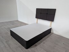 DFS Semer Ebony 2 Drawer Storage Double Bed & Headboard RRP £999