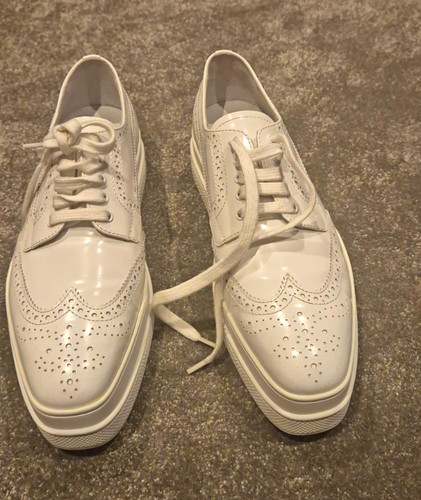 Prada leather white - leather,