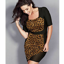 Avon Body Illusion Animal Print Silhouette Body Shape Dress ~ Size 8/10