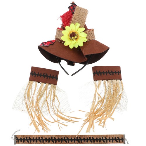 4pcs scarecrow costume hat - 4pcs,