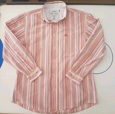 Mens Chatham Marine Shirt Button Up Striped 100% Cotton Size Medium VGC
