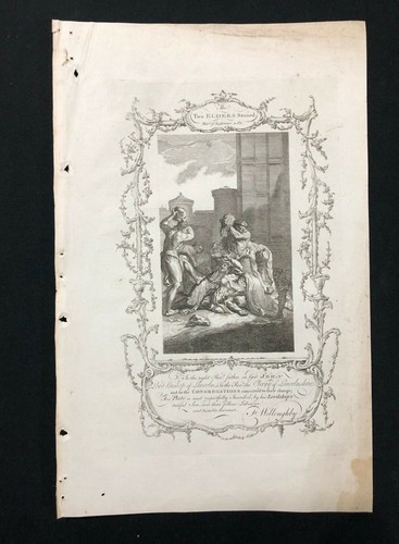 Antique bible print 1778 - antique,