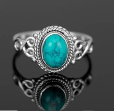 New silver antique ring with - new,