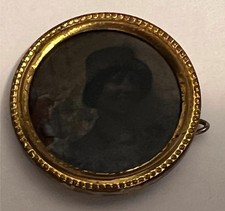 Antique Picture Brooch pin