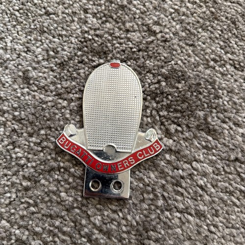 Bugatti owners club car badge - bugatti,