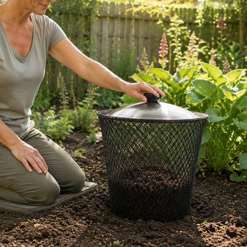 Inground worm composter - worm,