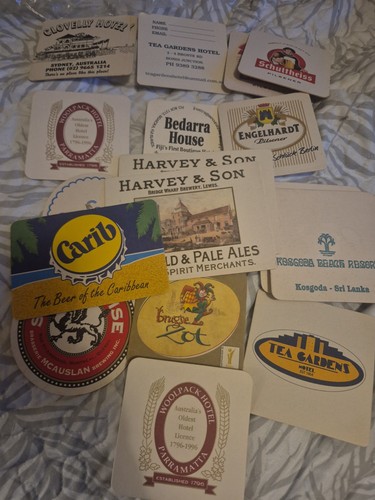 Lot world beer mats - lot,
