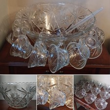 Punchbowl Set 12 Glass Cups