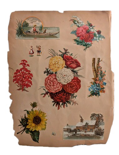 Antique victorian scrapbook - antique,