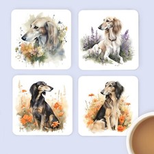 Pet Dog Coasters, watercolour