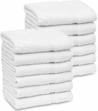 Pack of 12 White 22"X44" 100%