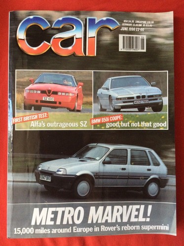 Car magazine june 1990 - “car”,