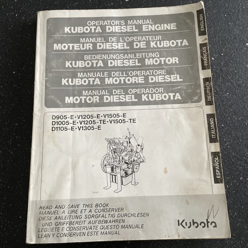 Kubota d905e v1205e v1505 - kubota, v1205e,