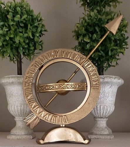 Heavy brass desktop - desktop, armillary