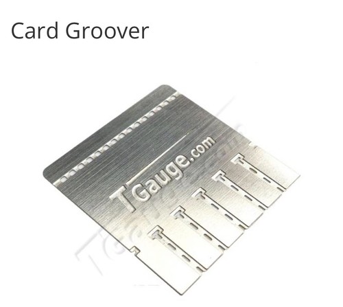 Gauge card groover - t,