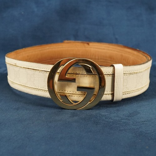 Ladies gucci belt interlocking - belt,