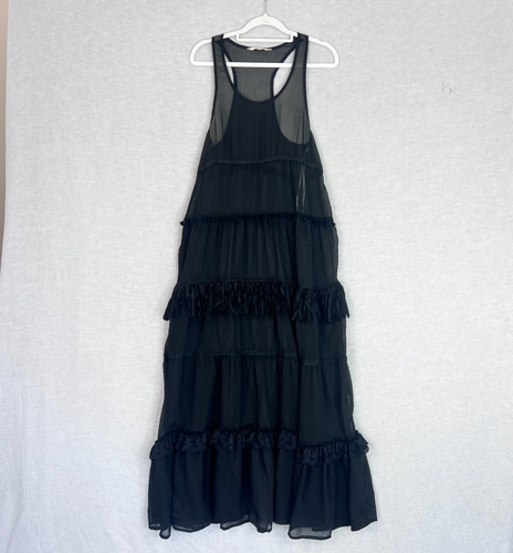 Shilla sheer fringed - shilla, tiered