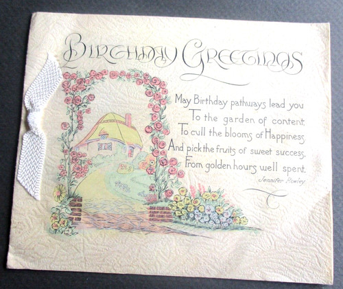 Vintage birthday greetings - vintage,