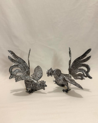 Vintage pair italian silver - of,
