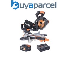 Evolution 064-0001A R185SMS-Li EXT Sliding Mitre Saw 18V 1 x 4.0Ah Li-ion EVLR18