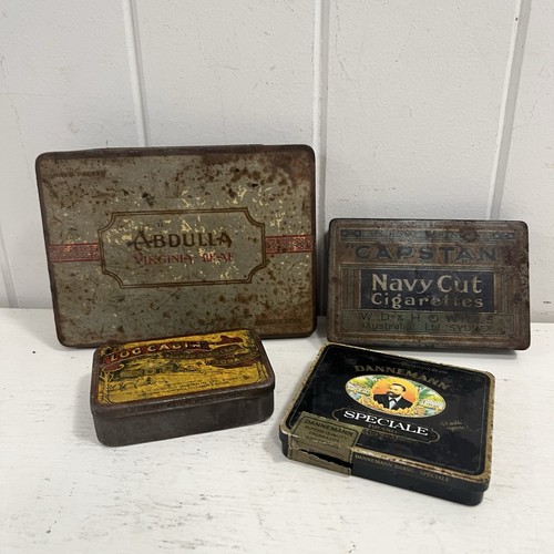 Old cigarette tobacco tins - 4,