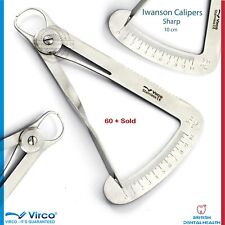 SPRING WAX CALIPERS IWANSON CROWN GAUGE MEASURING 1-10 MM DENTAL JEWELLERS