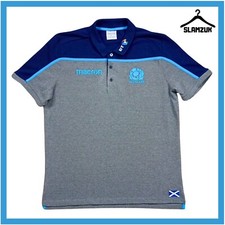 Scotland Rugby Union Shirt Macron Large Training Scottish Jersey 2018 2019 Y78