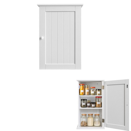 Single door bathroom wall - single,