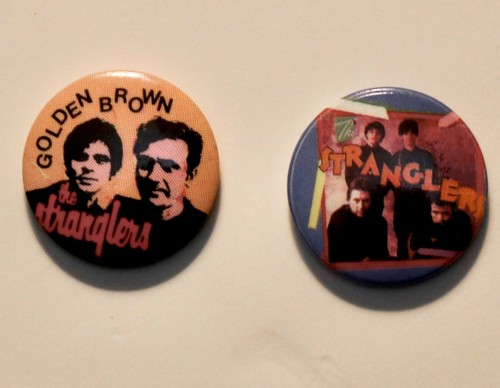 The stranglers pinback badge - stranglers,