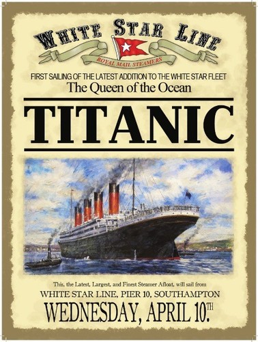 Titanic white star - star, (first