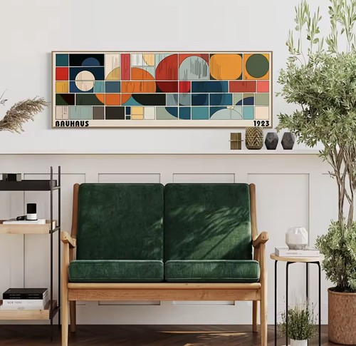 Large bauhaus canvas wall - large,