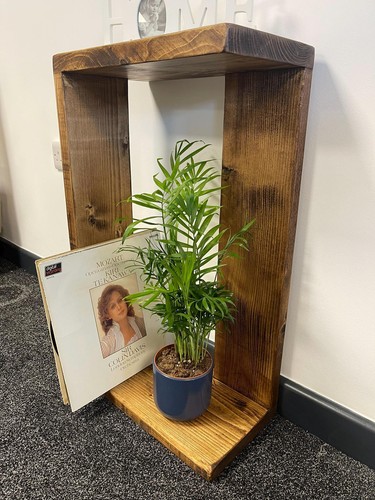 Solid wood end table sofa - wood,