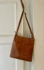 Tan leather cross - tan, bag